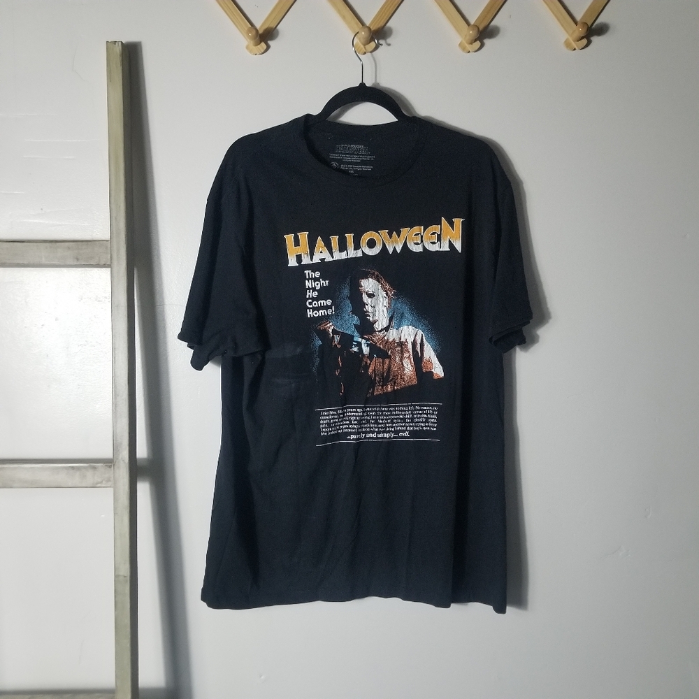 JOHN CARPENDER'S HALLOWEEN MEN'S BLACK TEE SIZE XL